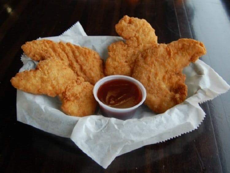 Order Chicken Fingers - 4 Pieces food online from Claymont Steak Shop store, Claymont on bringmethat.com