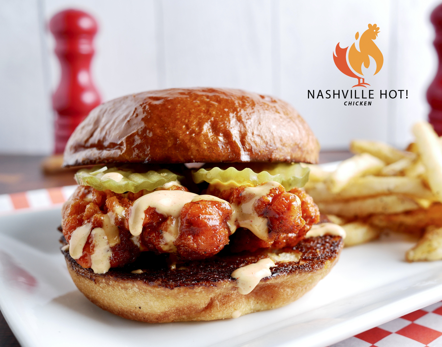 Order Nashville Hot Chicken Sandwich food online from Kocky Bar & Grill store, Fresno on bringmethat.com