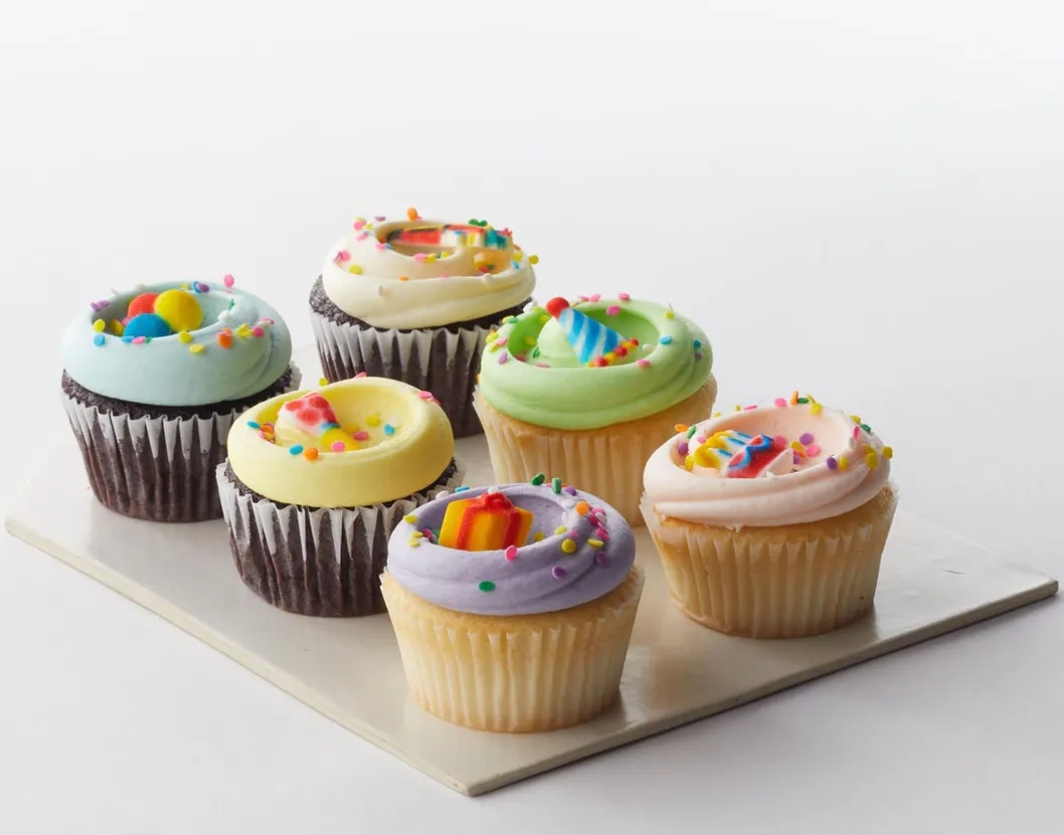 Order Assorted Cup Cake  food online from Bagels & Deli Express store, White Plains on bringmethat.com