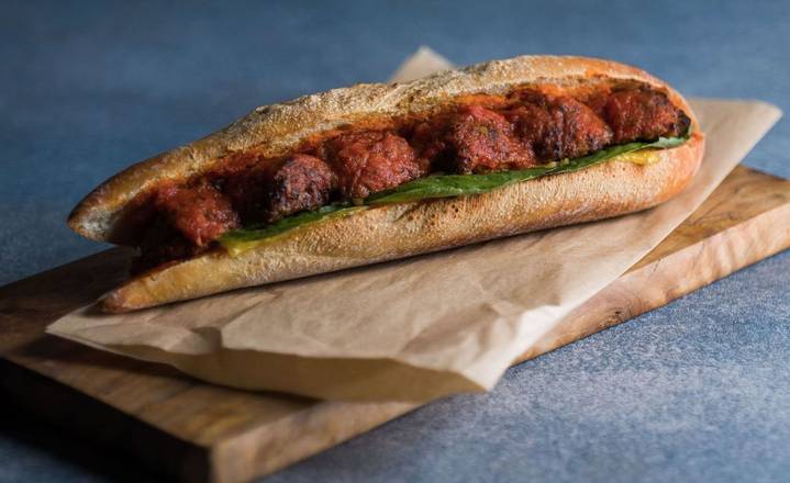 Order Plant Based Meatball on Baguette  food online from Caffe Nero store, Winchester on bringmethat.com