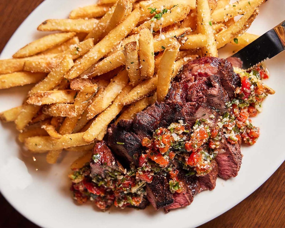 Order Steak Frites food online from Burtons Grill store, South Windsor on bringmethat.com