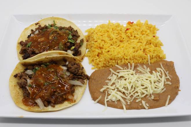 Order Soft Double Taco Combo food online from Tequila Taqueria store, Livermore on bringmethat.com