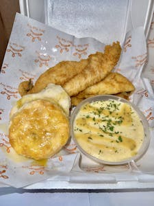 Order Fish And Grits food online from Jen Fish Fry store, Fayetteville on bringmethat.com