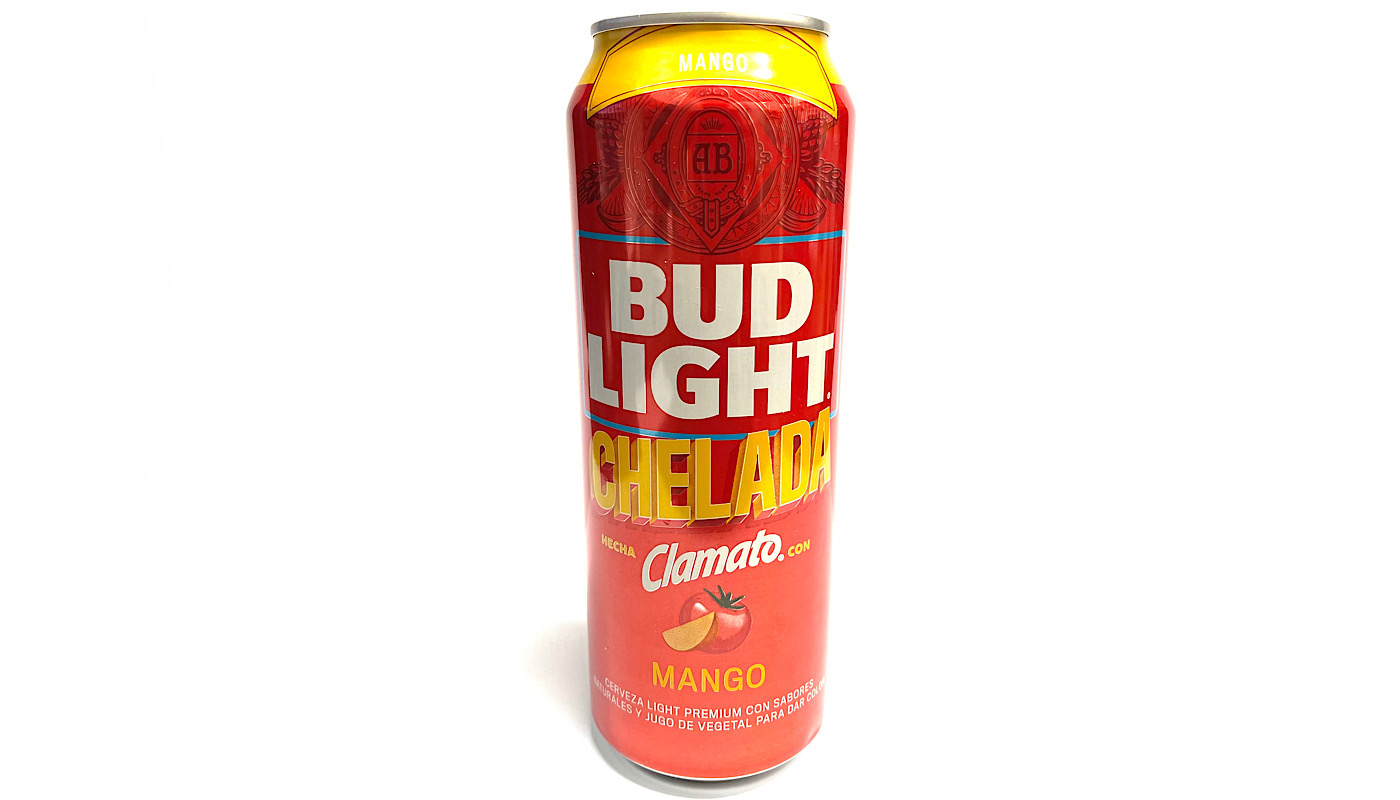 Order BUD LIGHT CHELADA CLAMATO MANGO 24oz CAN food online from K-Town Beer & Wine Food Mart store, Los Angeles on bringmethat.com