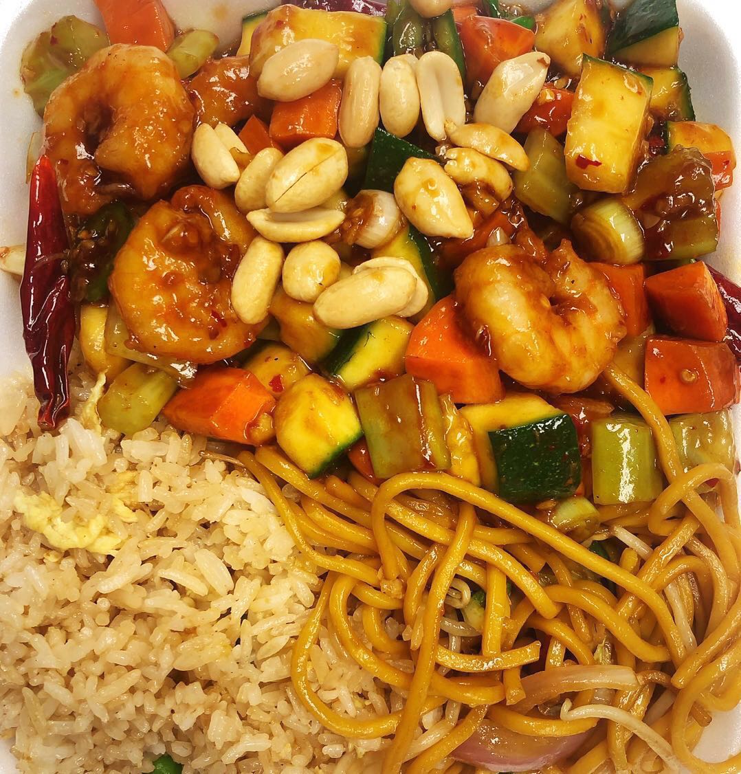 Order Kung Pao Shrimp Lunch food online from China A Go Go (Losee) store, North Las Vegas on bringmethat.com