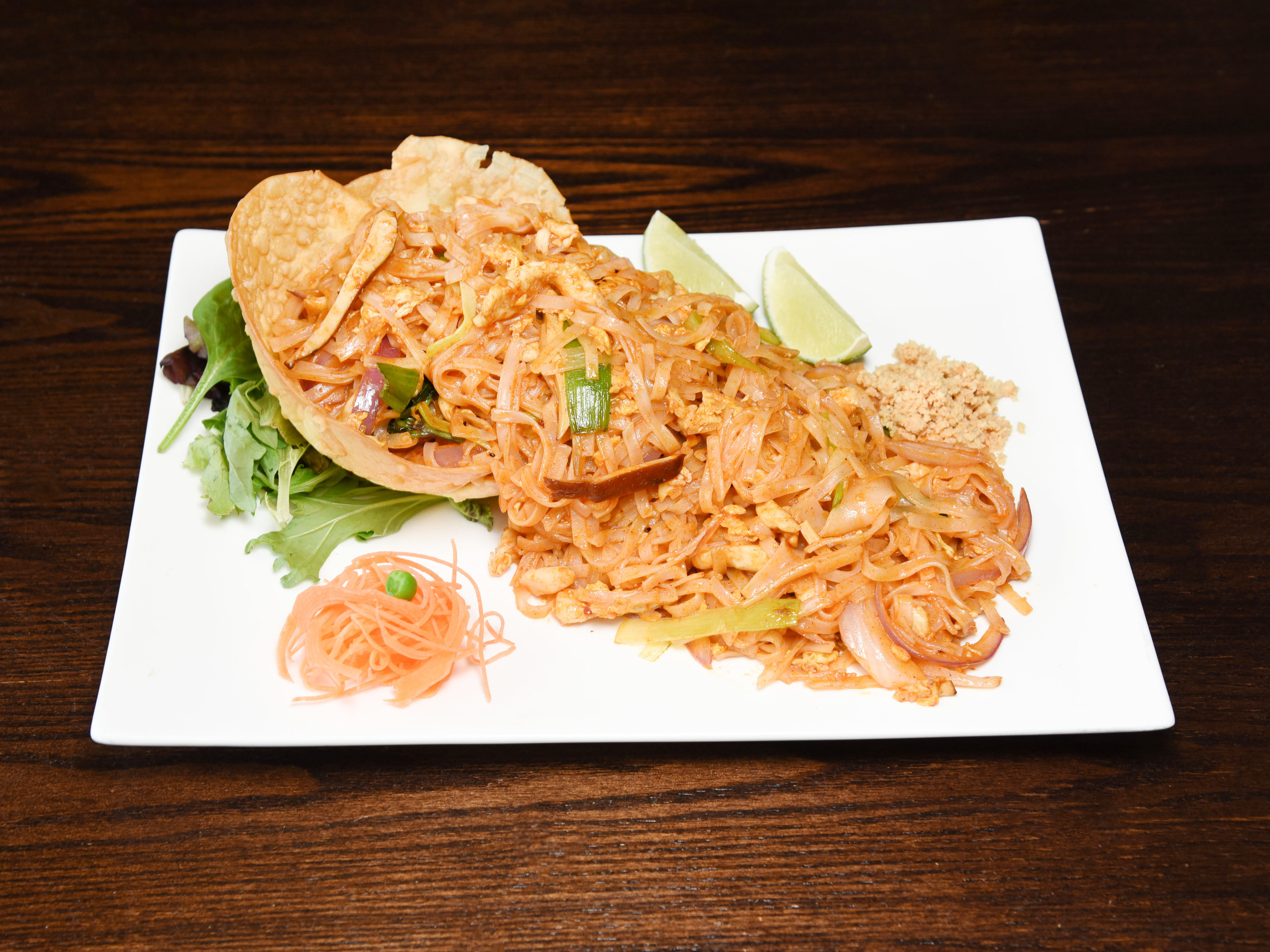 Order Chicken Pad Thai food online from Lin Asian Cuisine store, Bronx on bringmethat.com