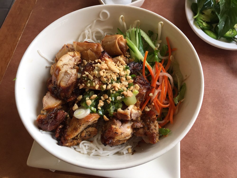 Order 1. The Grilled Combo (Vermicelli) food online from Red Top Kitchen Noodle House store, Baldwin Park on bringmethat.com