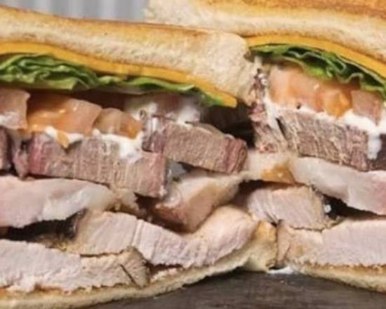 Order Smoked Club Sandwich food online from Delano Barbeque Company store, Wichita on bringmethat.com