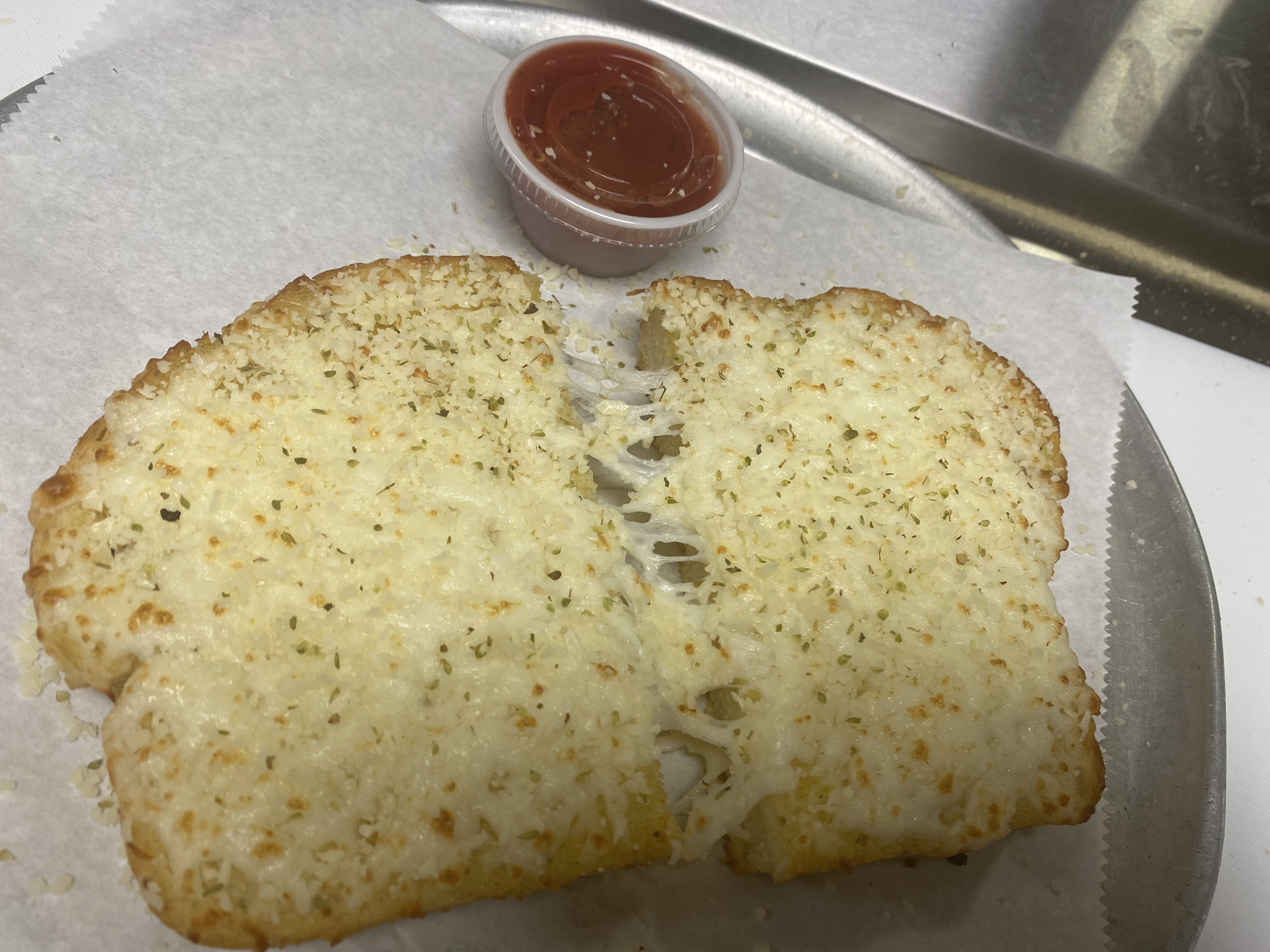 Order Garlic Bread with Cheese food online from Baja Giant Piza store, San Diego on bringmethat.com