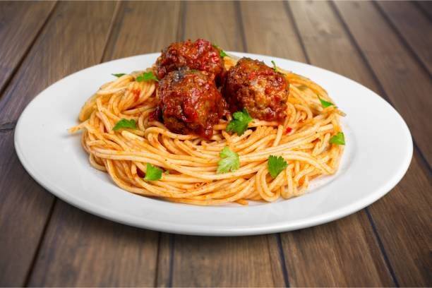 Order Spaghetti and Meatballs food online from La Strada Restaurant store, San Pablo on bringmethat.com
