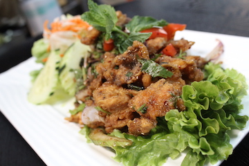 Order Fried Chicken Larb food online from Chai Thai Noodles store, Hayward on bringmethat.com