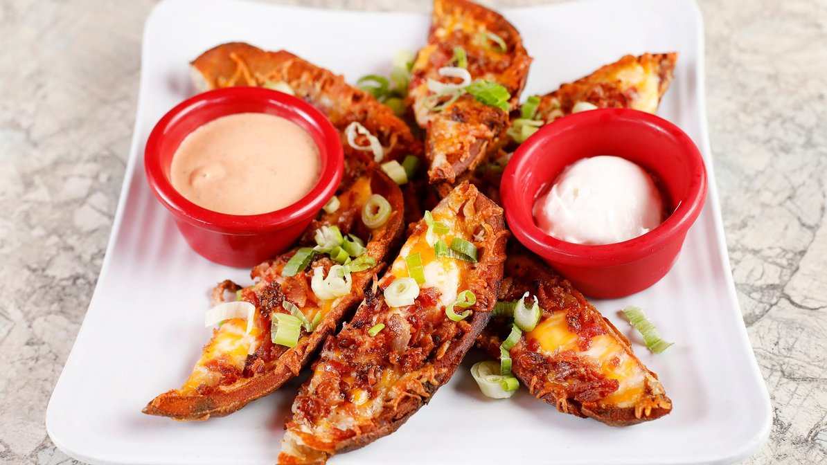 Order Potato Skins food online from Grill Em store, Campbell on bringmethat.com