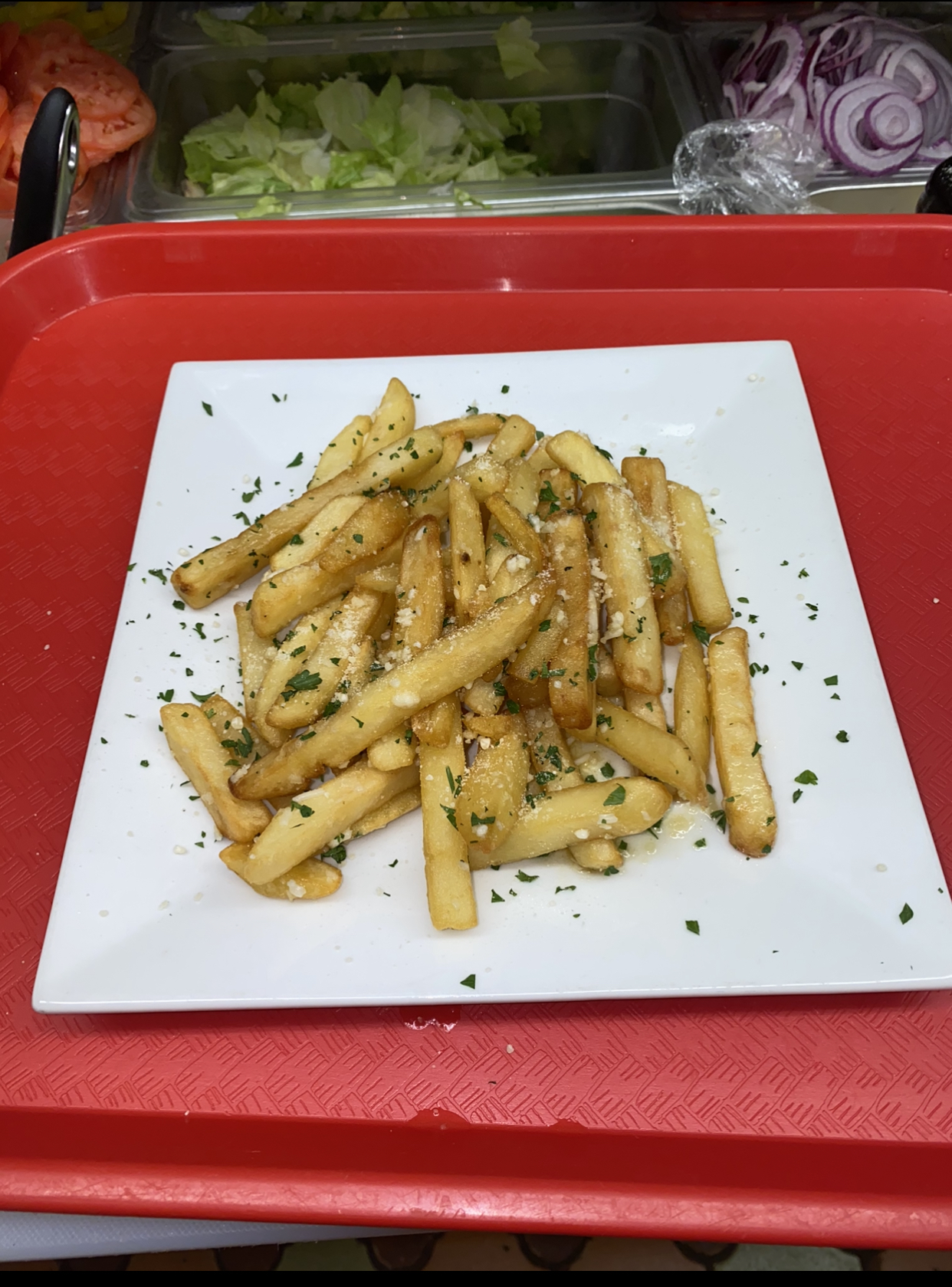 Order Garlic Parm Fries food online from Dino Italian Restaurant store, Wilkes-Barre on bringmethat.com