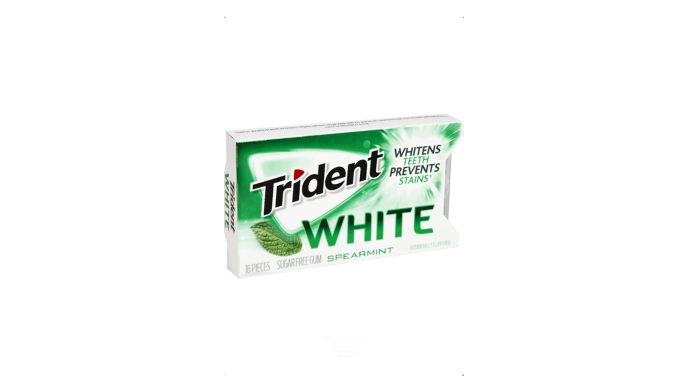 Order Trident White Spearmint Gum 16x  Counts food online from Plaza Market store, Baldwin Park on bringmethat.com