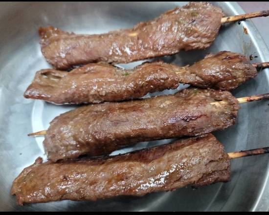 Order Beef on Stick (4) 牛串 food online from Mr. Wonton store, Egg Harbor Township on bringmethat.com