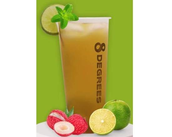 Order Lychee Lemon Green Tea food online from 8 Degrees Ice Cream & Boba store, Des Moines on bringmethat.com