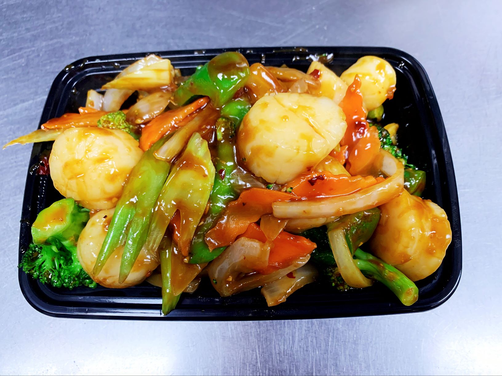 Order Scallop Garlic Sauce food online from New China Restaurant store, Cary on bringmethat.com