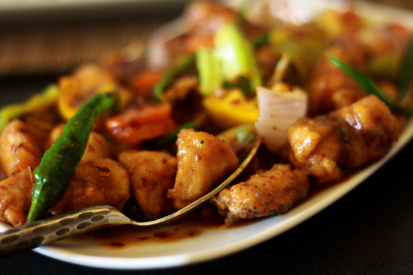 Order Chilly Chicken  food online from Passage To India store, Tempe on bringmethat.com
