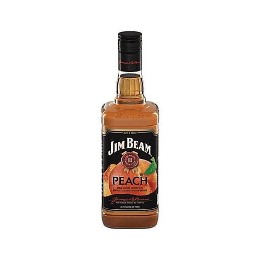Order Jim Beam Peach Bourbon (750 ML) 126701 food online from Bevmo! store, Costa Mesa on bringmethat.com