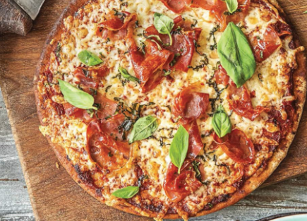 Order Mozzarella & Ham Pizza food online from Bodegon Del Sur store, Spring on bringmethat.com