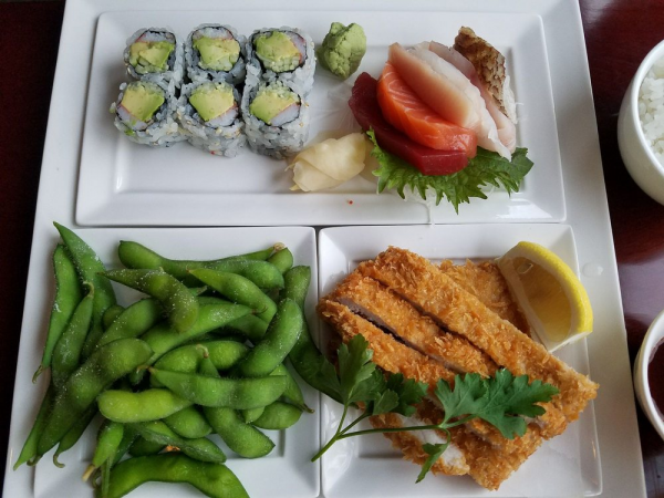 Order Dinner Bento Box food online from Musashi Asian Cuisine store, Brooklyn on bringmethat.com