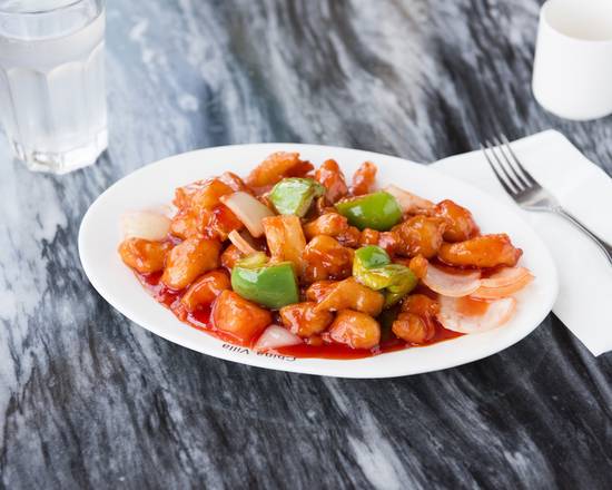 Order Sweet and Sour Chicken food online from China Villa Restaurant store, Alameda on bringmethat.com