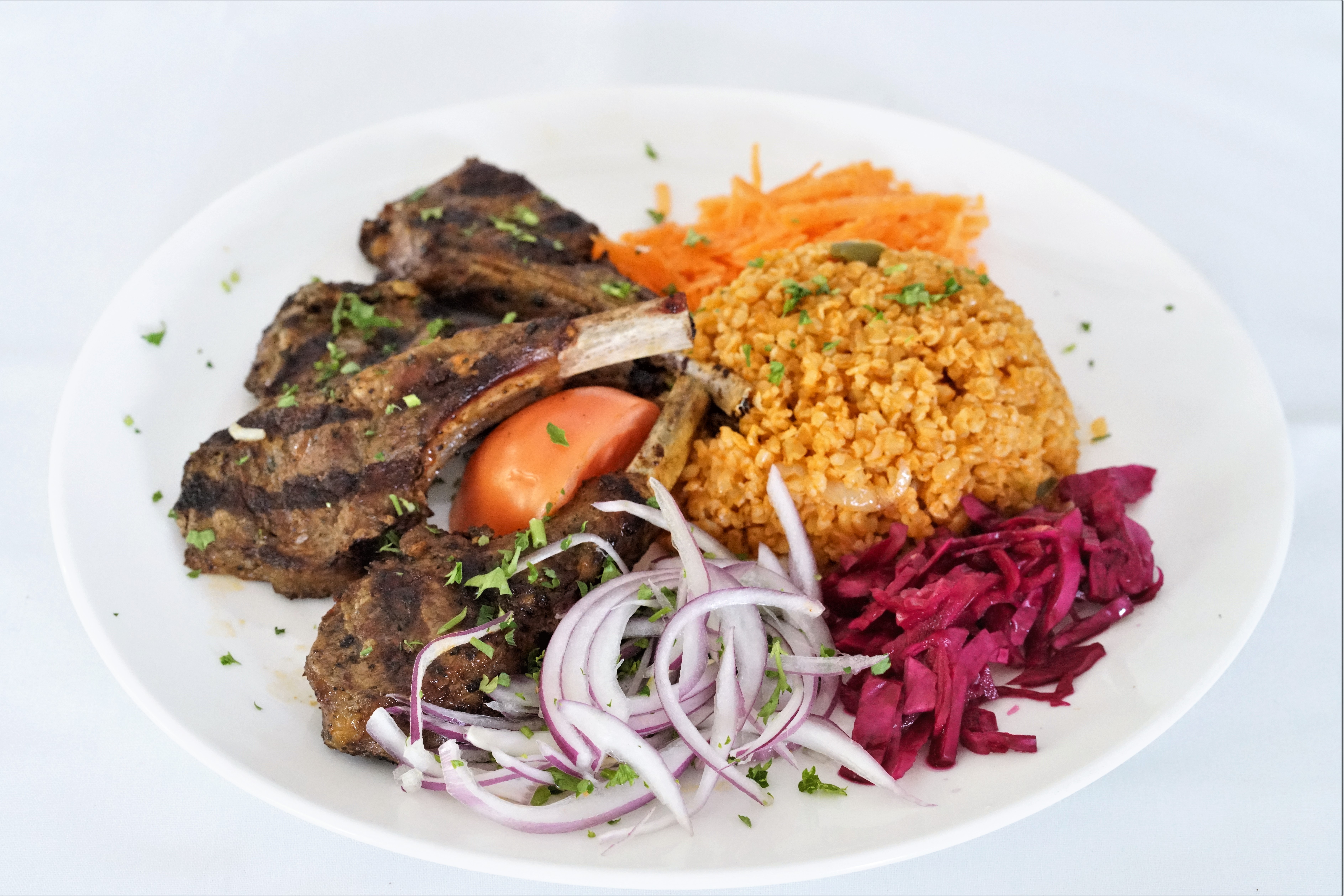 Order Lamb Chops food online from Lezzet Restaurant store, Centreville on bringmethat.com