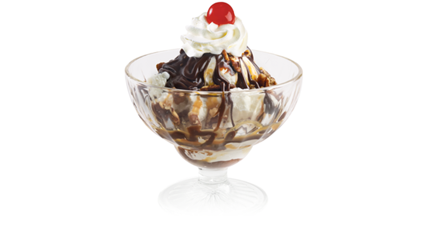 Order Turtle Candy Sundae food online from Oberweis store, Rolling Meadows on bringmethat.com
