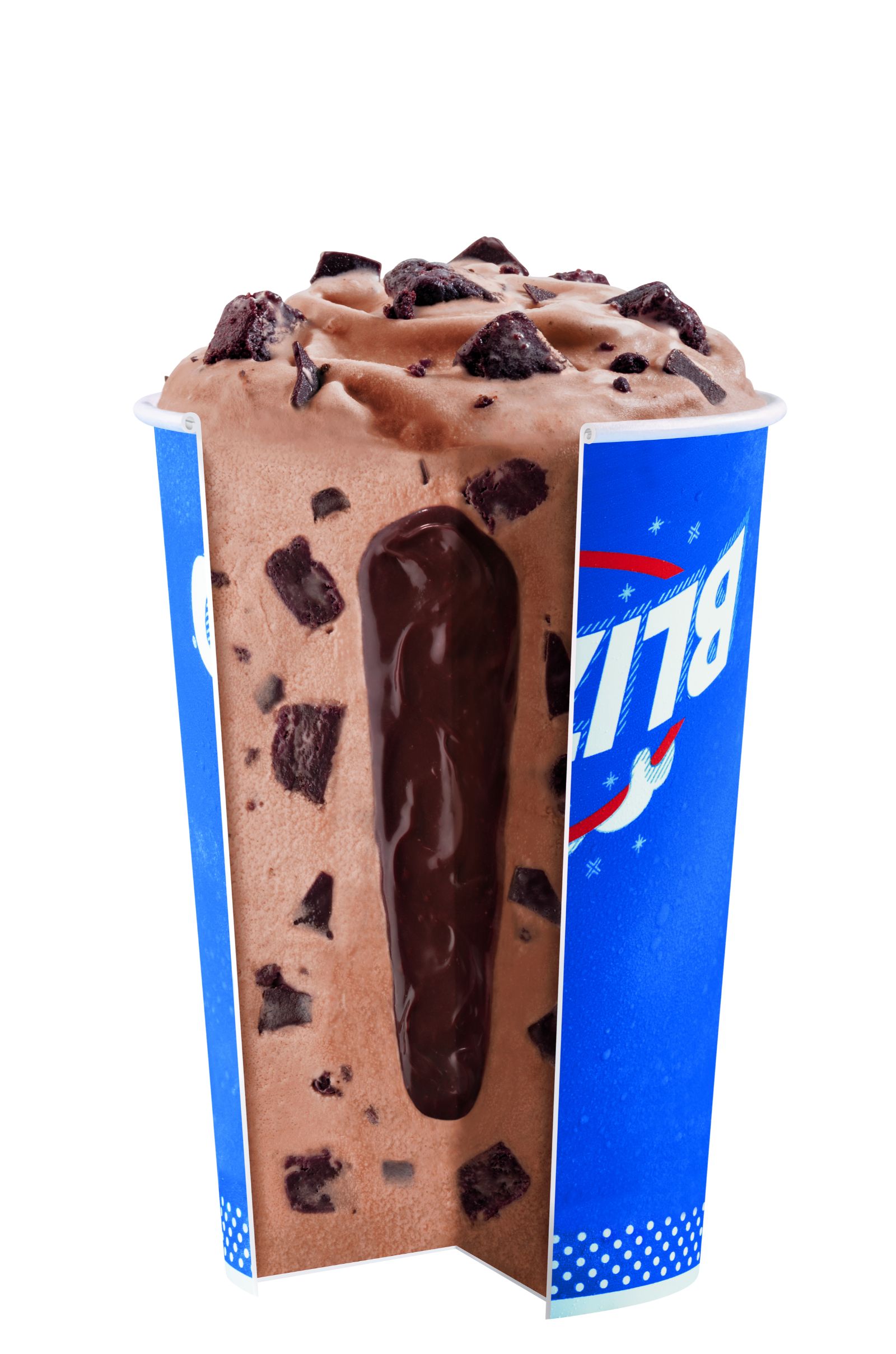 Order Royal Ultimate Choco Brownie Blizzard® Treat food online from Dairy Queen store, Tinley Park on bringmethat.com