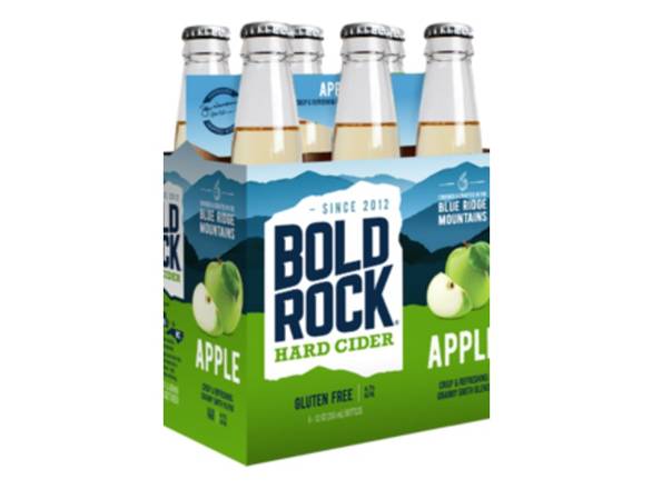 Order Bold Rock Apple Hard Cider - 6x 12oz Bottles food online from Exotic Wine and Liquors store, Washington on bringmethat.com
