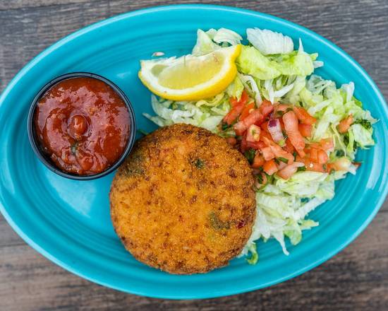 Order Green Chile Crab Cakes food online from Chile Verde Cafe store, Columbus on bringmethat.com