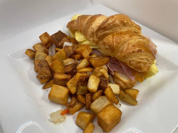 Order Deluxe Breakfast Croissant food online from Main Street Bistro & Bakery store, Grapevine on bringmethat.com