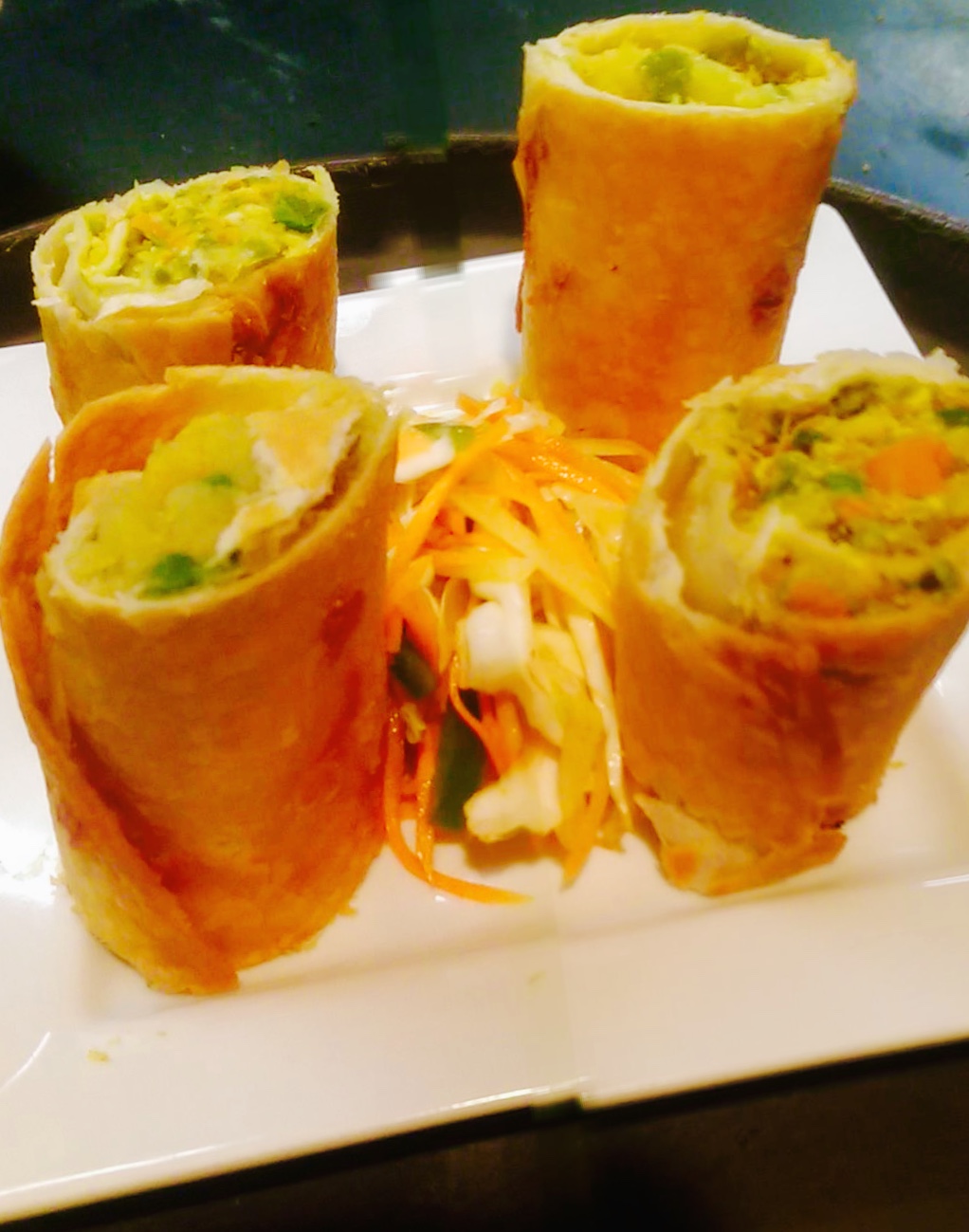 Order Raj Kathi Roll food online from Rajmahal Indian Restaurant store, Olathe on bringmethat.com
