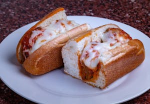 Order Meatball Parm Sub food online from Frankie's Pizza store, Las Vegas on bringmethat.com