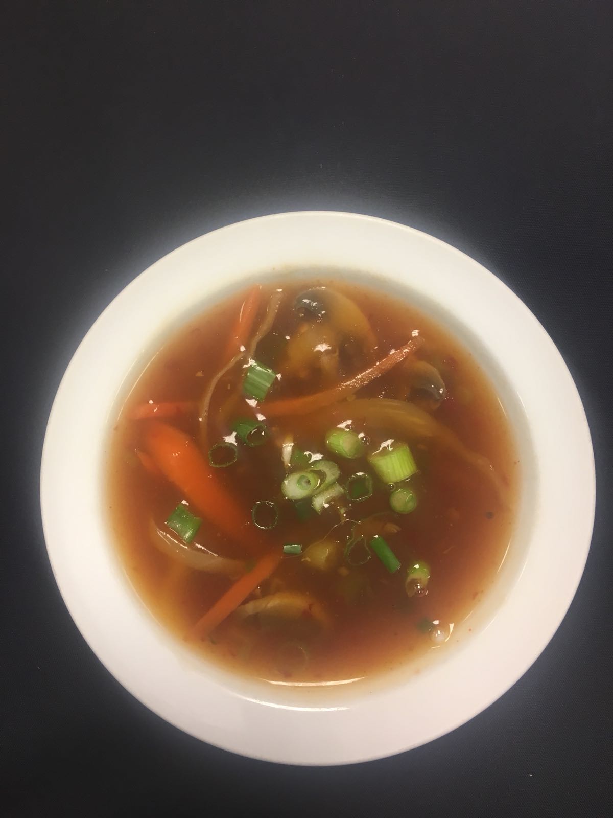 Order Vegetable Hot and Sour Soup food online from Paradise Biryani Pointe store, Parma on bringmethat.com