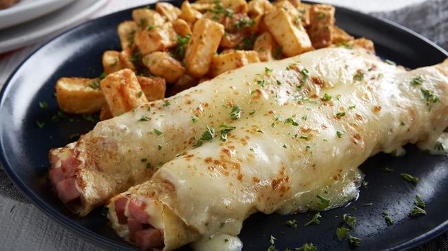 Order Ham & Cheese Crepes food online from Mimis Cafe store, Antioch on bringmethat.com