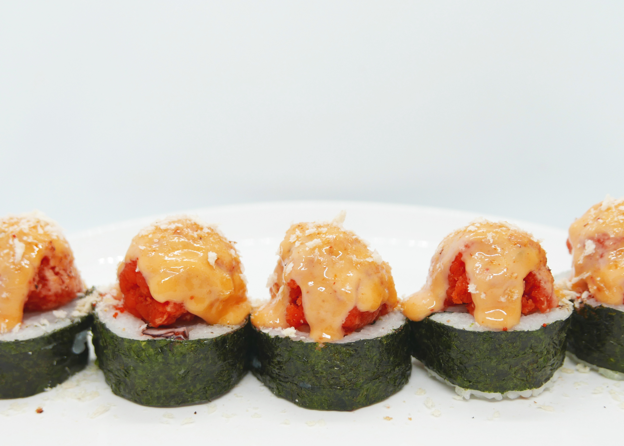 Order Volcano Maki (5) food online from Shinju Sushi store, Chicago on bringmethat.com