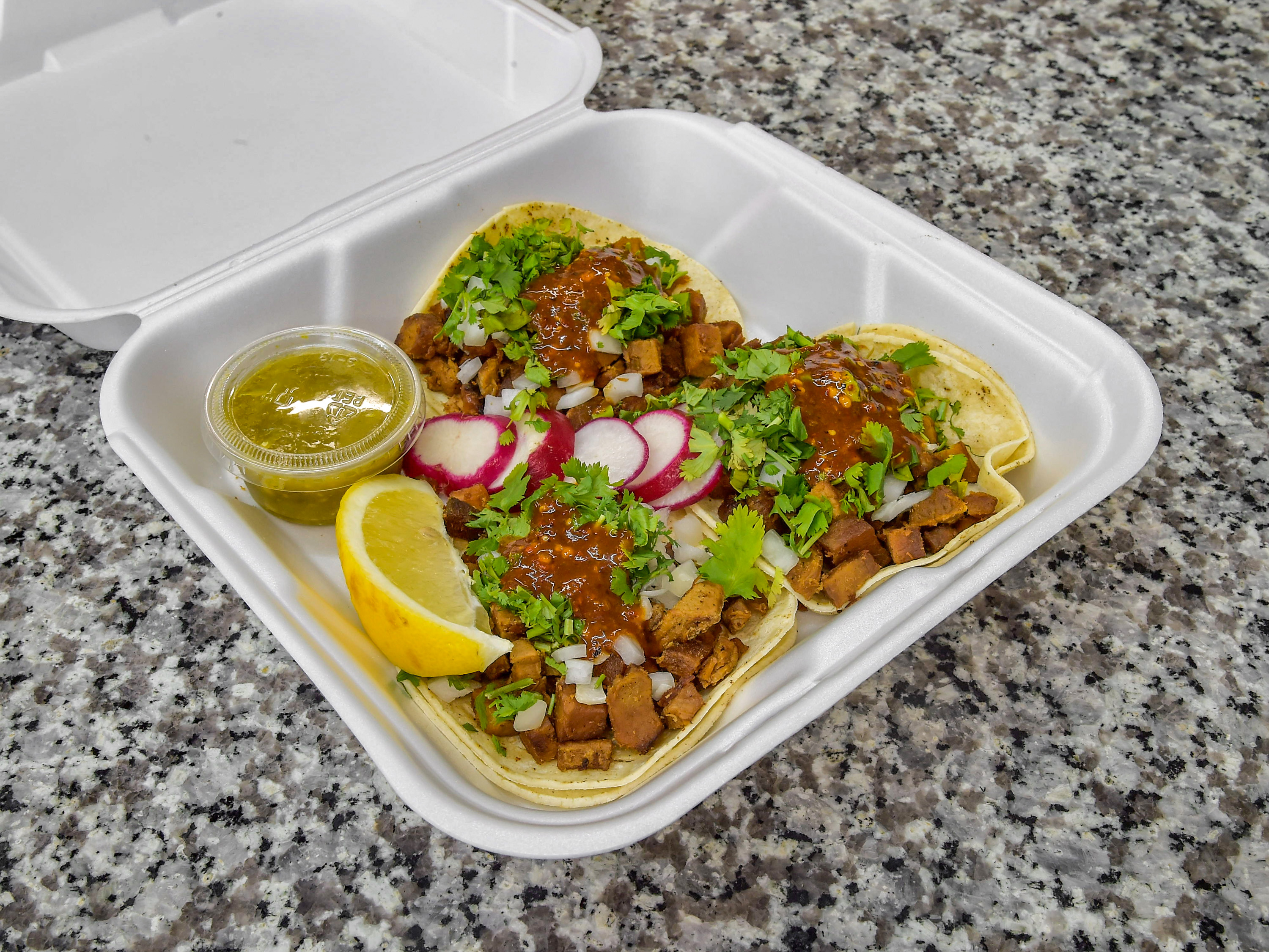 Order Taco Plate with Free 16 oz. soda food online from Usa Food And Deli Inc store, Exeter on bringmethat.com