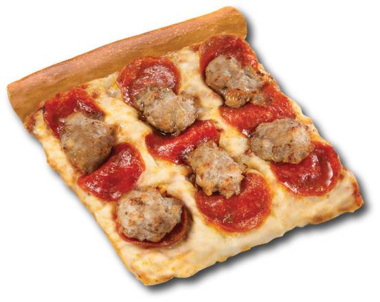 Order Sausage and Pepperoni Super Slice food online from Rocky Rococo - Eau Claire store, Eau Claire on bringmethat.com