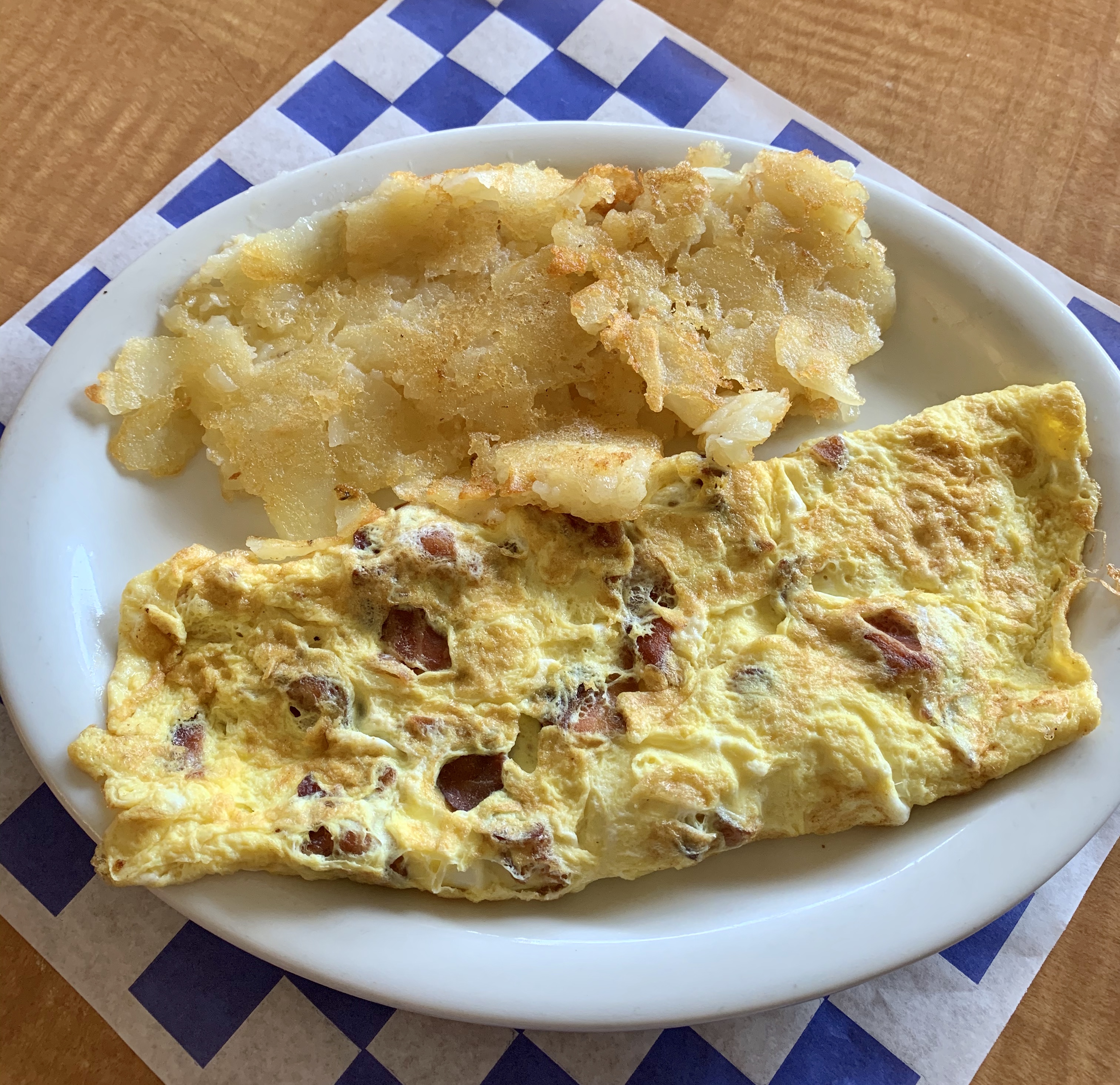 Order Bacon Omelette food online from John's Diner store, New Cumberland on bringmethat.com