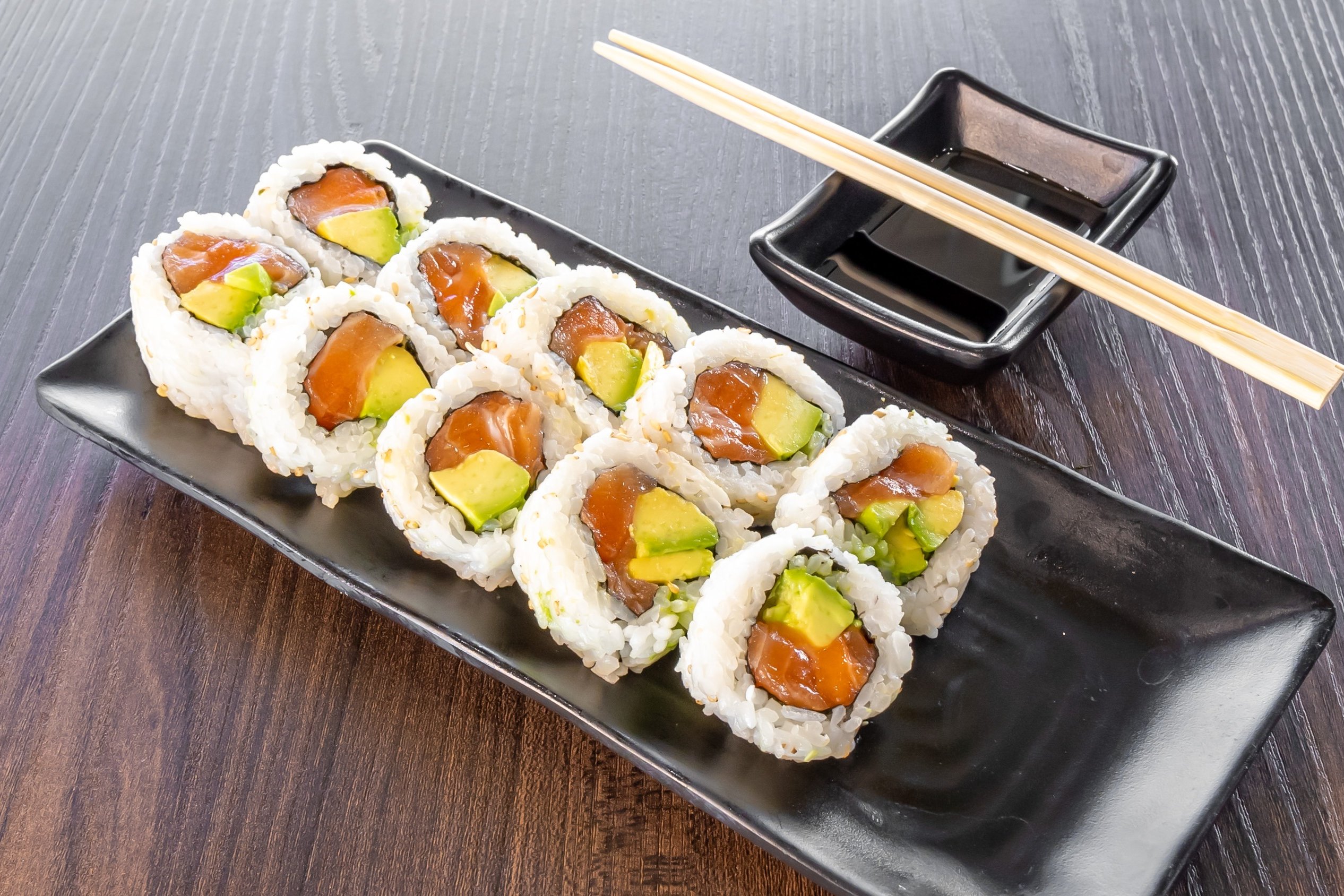 Order Salmon Roll* food online from Nora Asian Fresh store, Tempe on bringmethat.com
