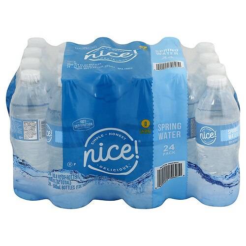 Order Nice! Spring Water - 16.9 fl oz x 24 pack food online from Walgreens store, MARION on bringmethat.com