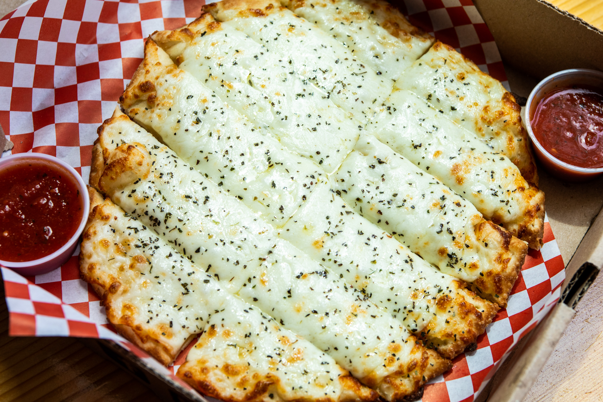 Order Cheesy Cheese Bread food online from Eastside Pies store, Austin on bringmethat.com