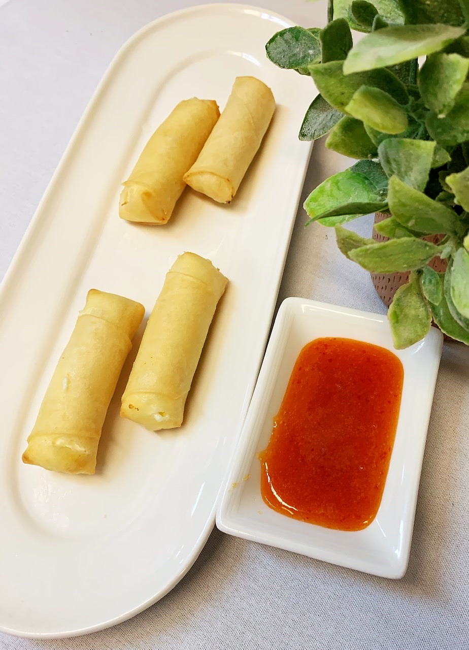 Order Crab, Cream Cheese Spring Roll food online from Shogun store, Albany on bringmethat.com