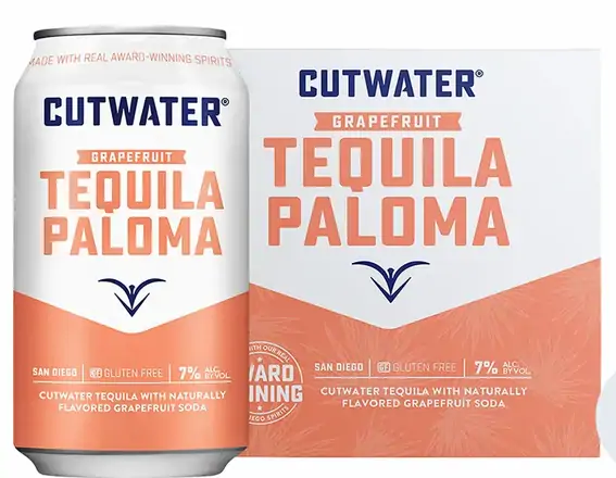 Order CUTWATER TEQUILA GRAPEFRUIT PALOMA 7 % abv 4PK-12OZ CANS food online from Sousa Wines & Liquors store, Mountain View on bringmethat.com