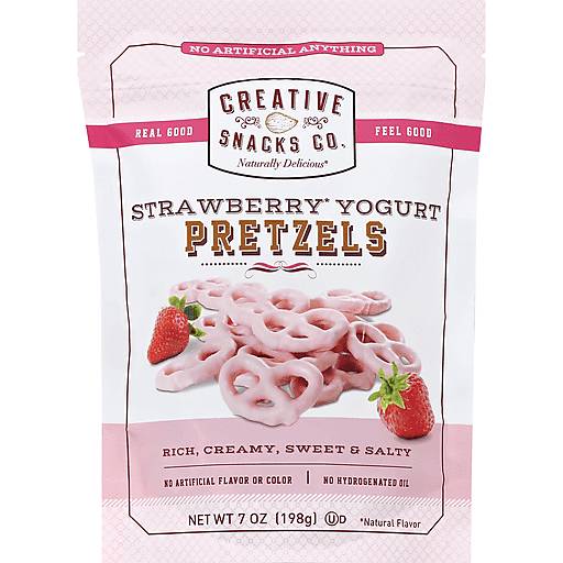 Order Creative Snacks Co. Strawberry Yogurt Pretzels (7 OZ) 122598 food online from Bevmo! store, Chico on bringmethat.com