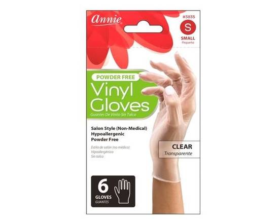 Order Annie Vinyl Gloves (6 ct) (clear) food online from Temple Beauty Supply store, South Gate on bringmethat.com