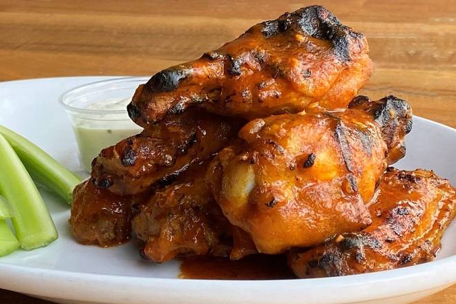 Order Fire Roasted Jumbo Jerk Wings food online from Mac's Wood Grilled store, Chicago on bringmethat.com