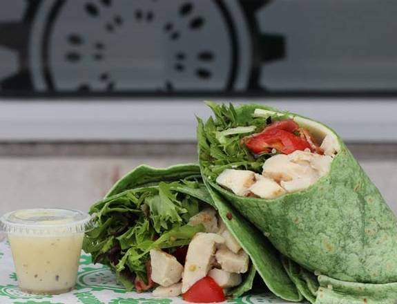 Order Chicken Club Wrap food online from The Urban Juicer store, Nashville on bringmethat.com