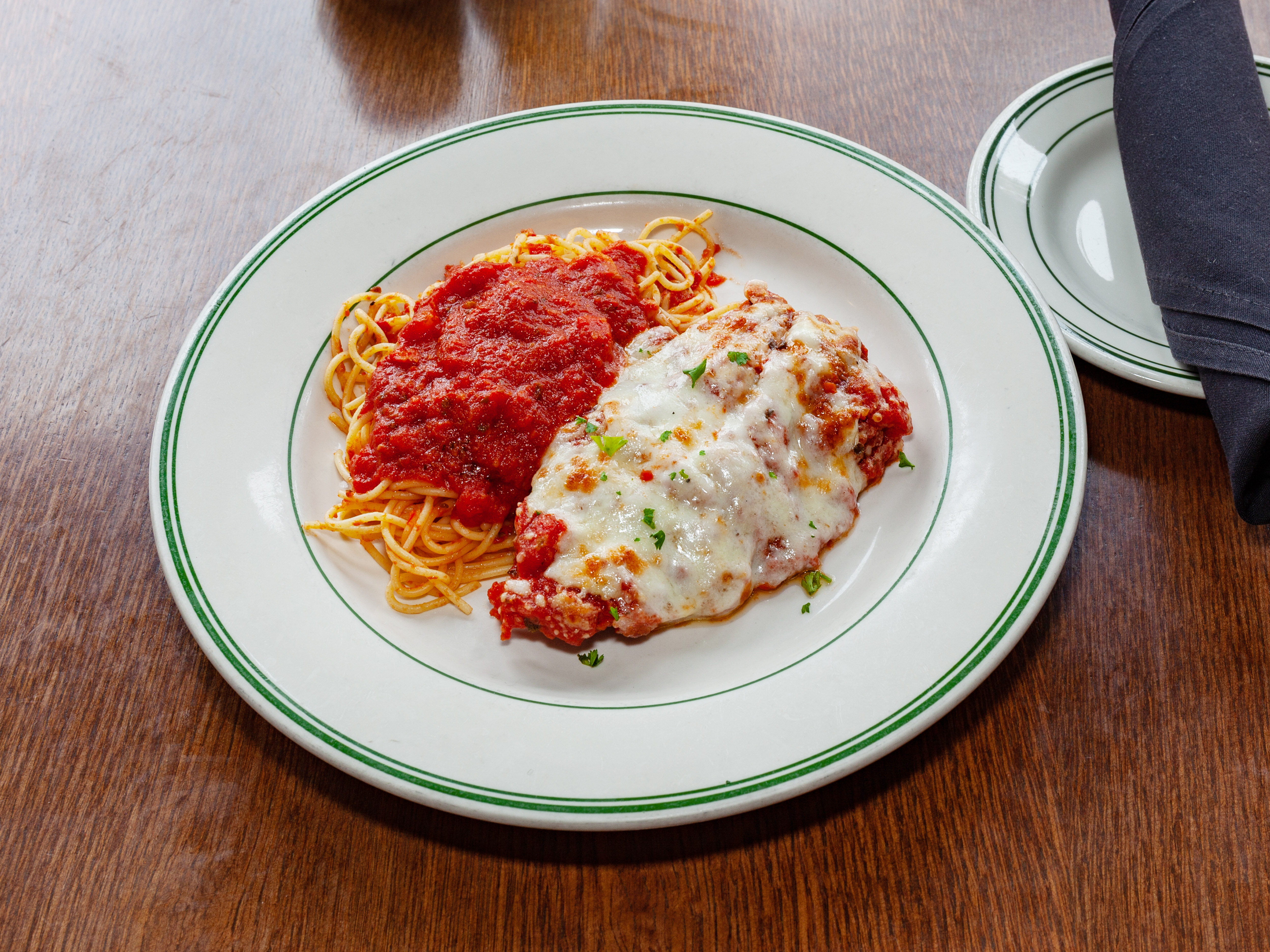 Order Chicken Parmigiana food online from D'amores Pizza store, Camarillo on bringmethat.com